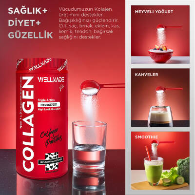 %100 Saf Kolajen Peptit 20 Aminoasit İçeren Takviye Edici Gıda-500gr (50 günlük) - 4