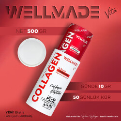 %100 Saf Kolajen Peptit 20 Aminoasit İçeren Takviye Edici Gıda-500gr (50 günlük) - 5