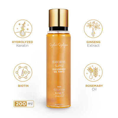 Biberiye Suyu Güçlendirici ve Dökülme Karşıtı Saç Toniği 200 ml - 1