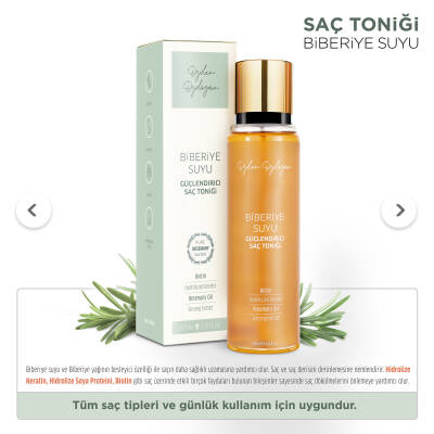 Biberiye Suyu Güçlendirici ve Dökülme Karşıtı Saç Toniği 200 ml - 2