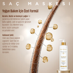 Yıpranmış Saçlar Için Keratin Ve Biotin Içerikli Onarıcı, Güçlendirici Saç Maskesi 375 ml - 2