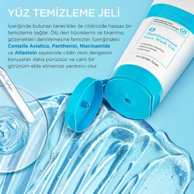 Yüz Temizleme Jeli - Tanecikli Hassas Temizleme, Aydınlatıcı, Canlandırıcı 200 ml - 2